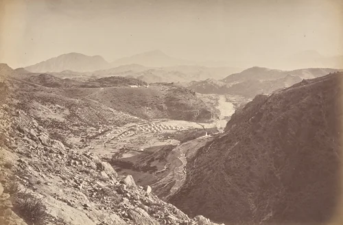 General View from Ali Musjid by John Burke, photograph, 1878-1880
