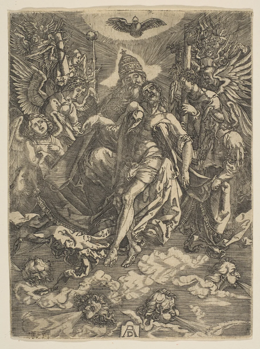 The Holy Trinity (reduced copy) by Albrecht Dürer, print, 1485-1600