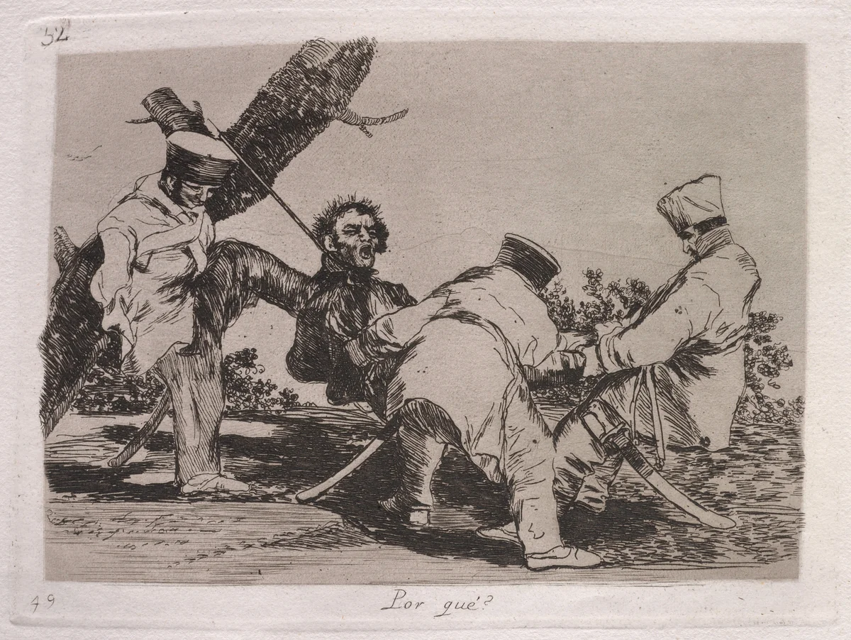 Por que? (Why?) by Francisco Goya, print, 1863