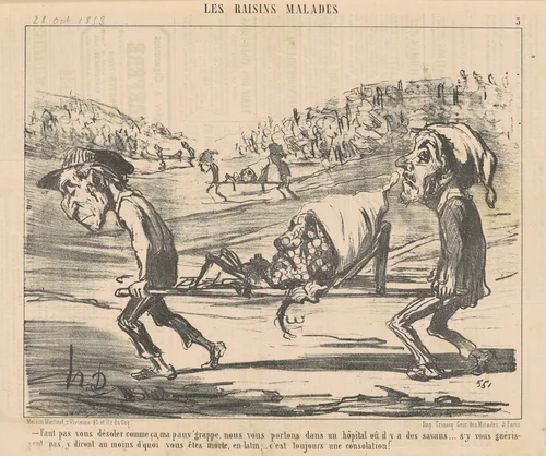 Faut pas vous désoler comme ca ... by Honoré Daumier, print, 1853