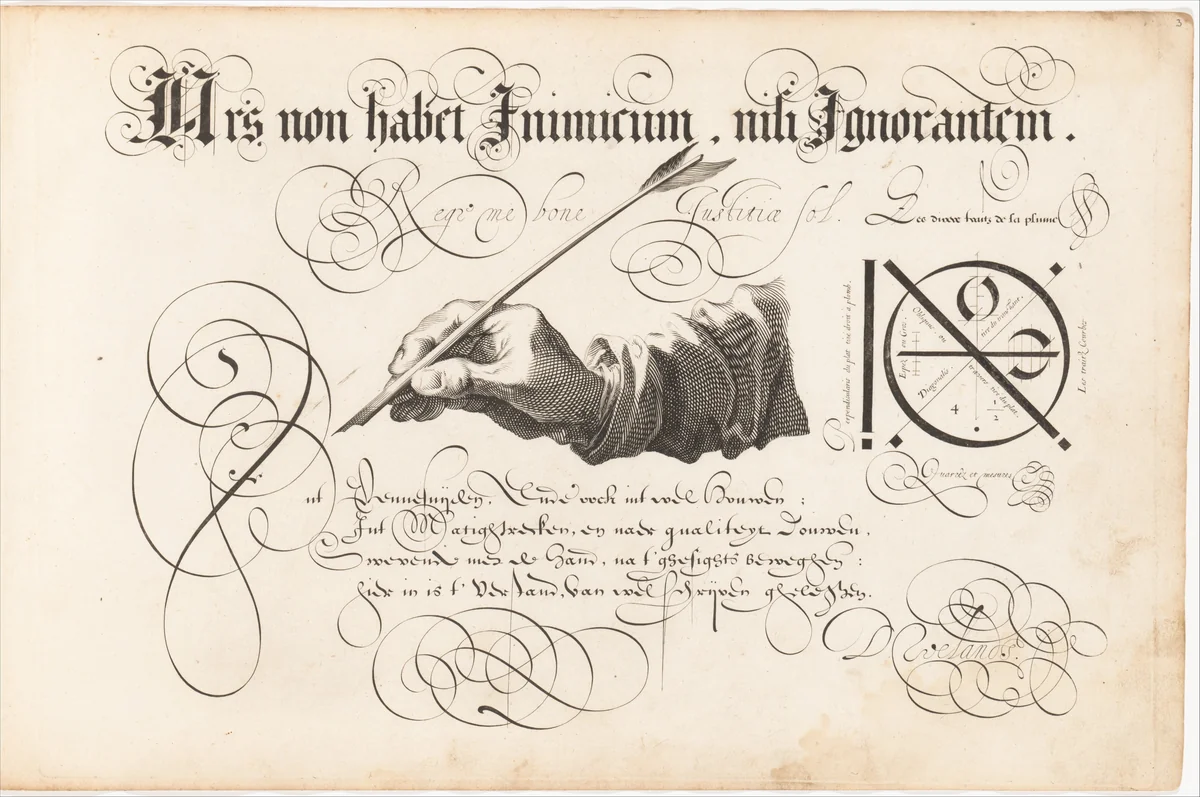 T'Magazin oft Pac-huys der Loffelÿcker Penn-const (The Store Room or Ware House of the Praiseworthy Art of the Pen) by David Roelands, book, 1616