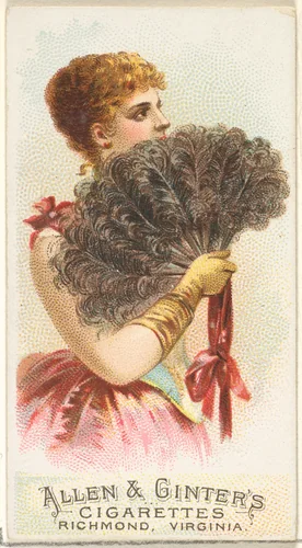 Plate 6, from the Fans of the Period series (N7) for Allen & Ginter Cigarettes Brands by Allen & Ginter, print, 1889