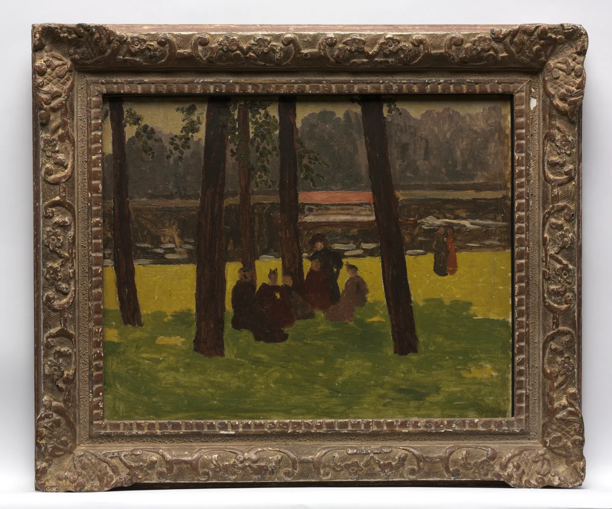 Women Meeting in the Shade by Ker Xavier Roussel, painting, 1880-1900