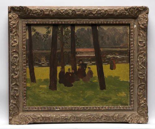 Women Meeting in the Shade by Ker Xavier Roussel, painting, 1880-1900