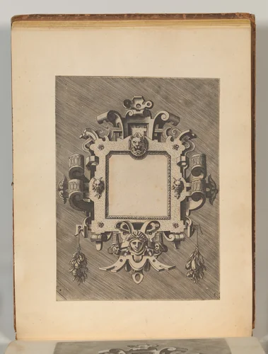Targhe ed altri ornati di varie e capricciose invenzioni (Cartouches and other ornaments of various and capricious invention, page 30) by Hans Vredeman de Vries, book, 1555
