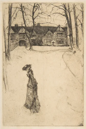 Speke Hall, No. 1 by James McNeill Whistler, print, 1870