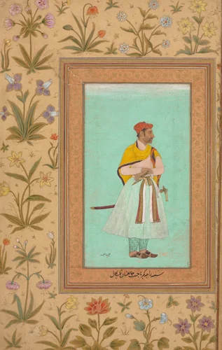 Portrait of Raja Bikramajit by Lal Chand, painting, 1615-1625