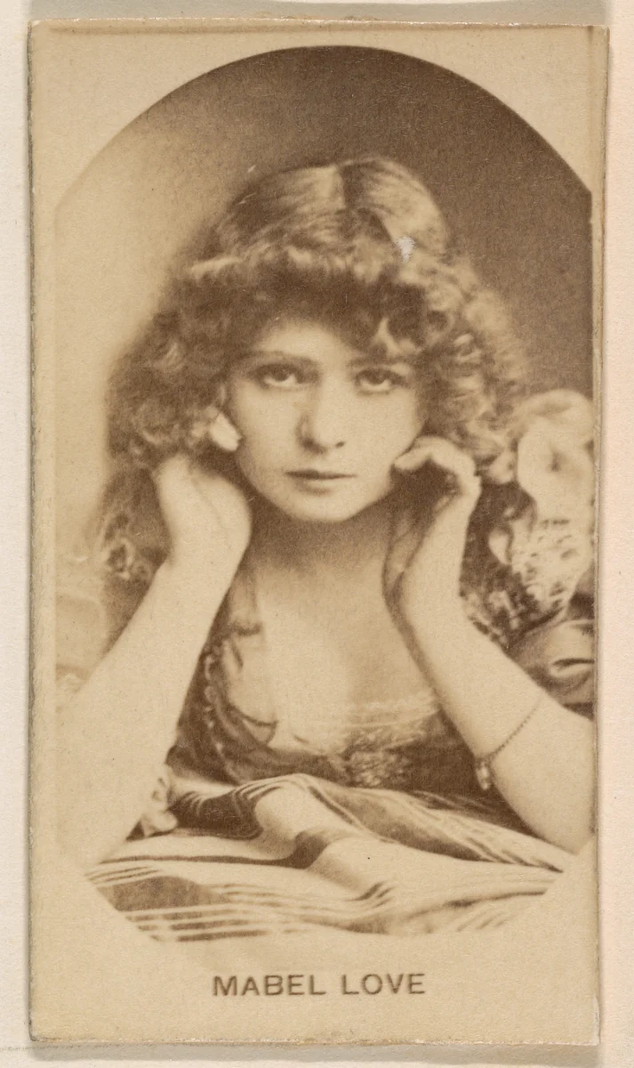 Miss Mabel Love, from the Actresses series (N245) issued by Kinney Brothers to promote Sweet Caporal Cigarettes by Kinney Brothers Tobacco Company, photograph, 1890