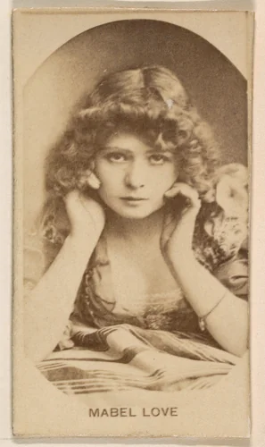 Miss Mabel Love, from the Actresses series (N245) issued by Kinney Brothers to promote Sweet Caporal Cigarettes by Kinney Brothers Tobacco Company, photograph, 1890