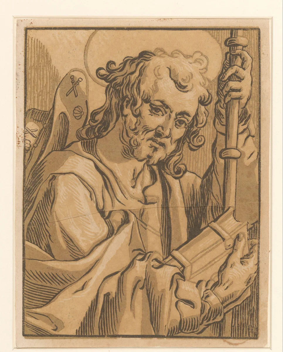 Apostel Jakobus de Meerdere by Ludwig Büsinck, print, 1600-1669