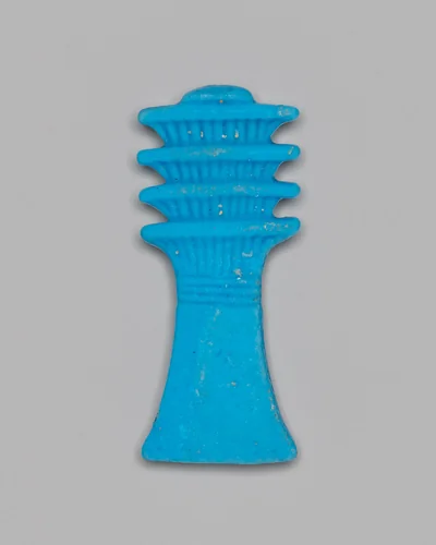 Djed-Pillar Amulet by Egyptian, metalwork, -332--30