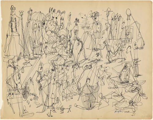 Untitled by Norman Lewis, drawing, 1946