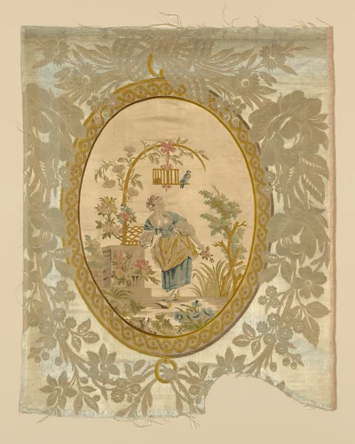 Panel by Philippe de Lasalle, textile, 1750-1775