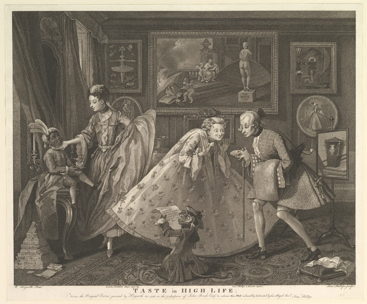 Taste in High Life by Samuel Phillips, print, 1798