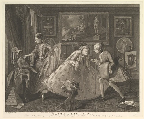 Taste in High Life by Samuel Phillips, print, 1798
