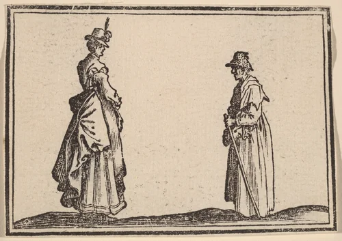 Two Women in Profile by Edouard Eckman
Jacques Callot, print, 1621