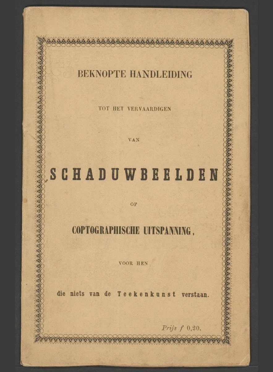 Handleiding voor het vervaardigen van schaduwbeelden by anonymous, other, 1851