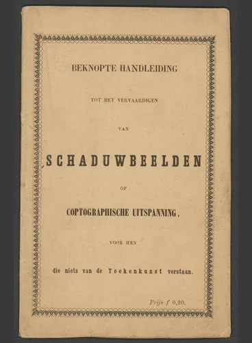 Handleiding voor het vervaardigen van schaduwbeelden by anonymous, other, 1851