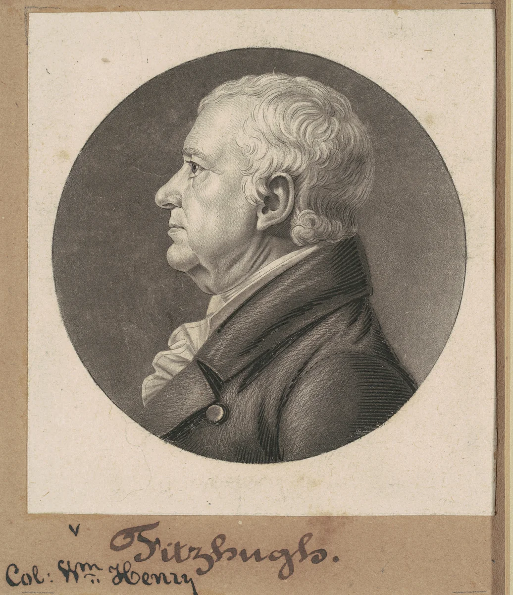 William Fitzhugh by Charles B. J. Févret de Saint-Mémin, print, 1807