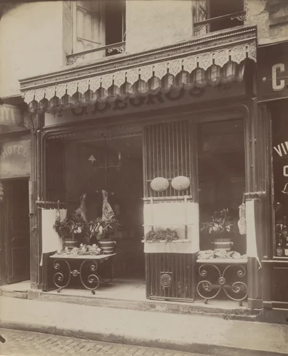 Boucherie. 42 Rue Descartes by Eugène Atget, photograph, 1910