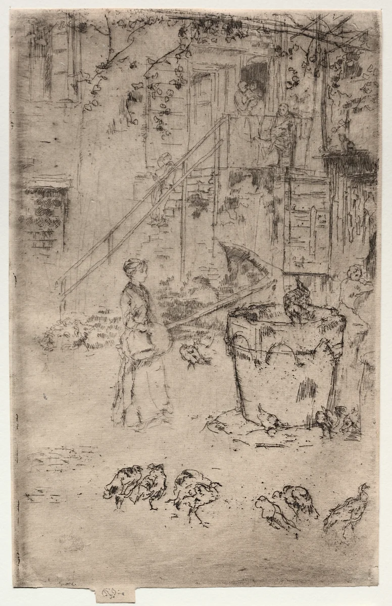 Turkeys by James McNeill Whistler, print, 1880