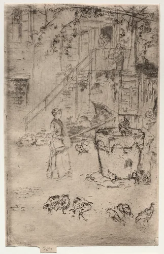 Turkeys by James McNeill Whistler, print, 1880