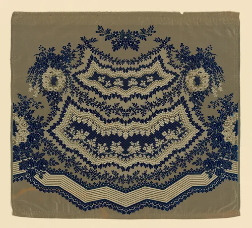 Fragment of a Woman's Skirt Flounce by Probably France, other, 1840-1860