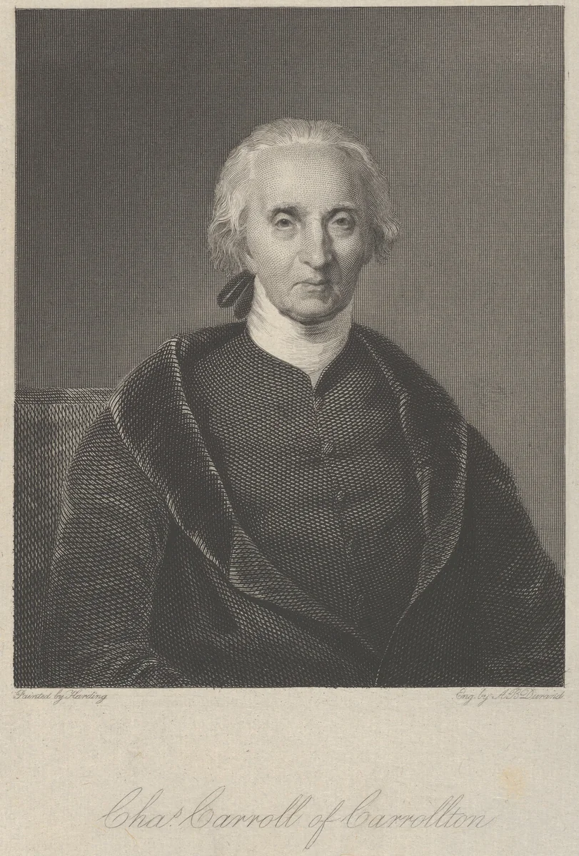 Charles Carrol of Carrolton by Asher Brown Durand, print, 1830-1840