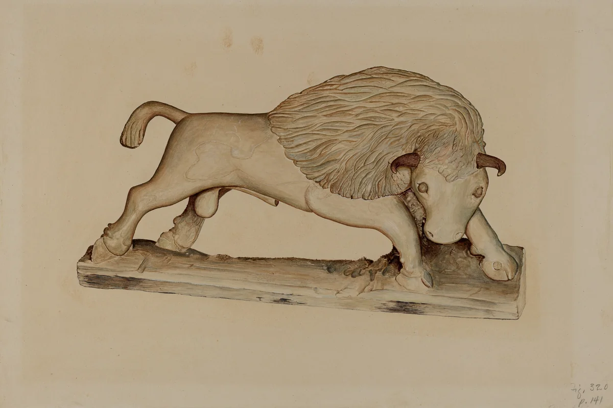 Buffalo by Robert Gilson, index of american design, 1939