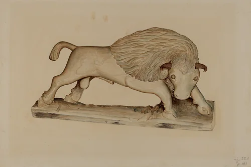 Buffalo by Robert Gilson, index of american design, 1939