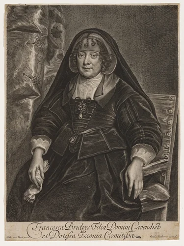 Frances Bridges by William Faithorne
Sir Anthony van Dyck, print, 1616-1691