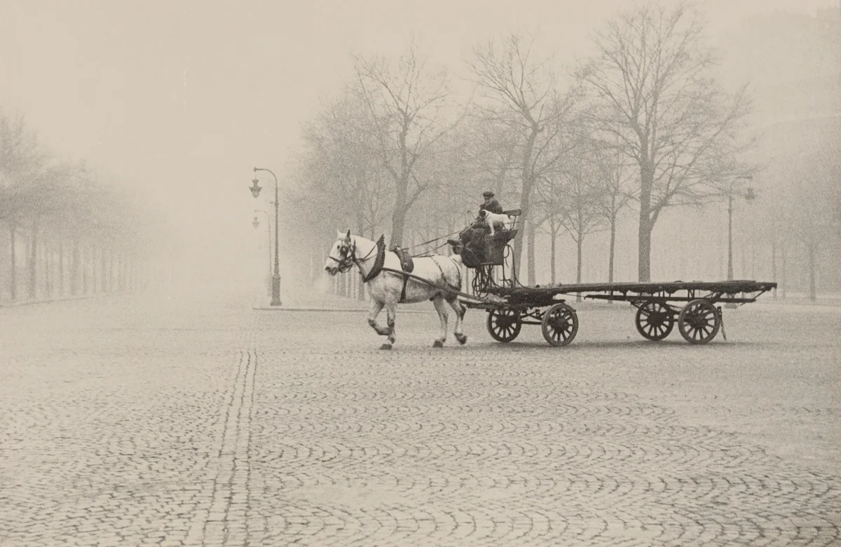 Horse and Cart/Paris by Robert Frank, photograph, 1949