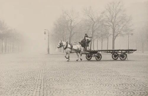 Horse and Cart/Paris by Robert Frank, photograph, 1949