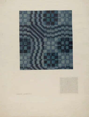 Coverlet by Harry Jennings, index of american design, 1935-1942