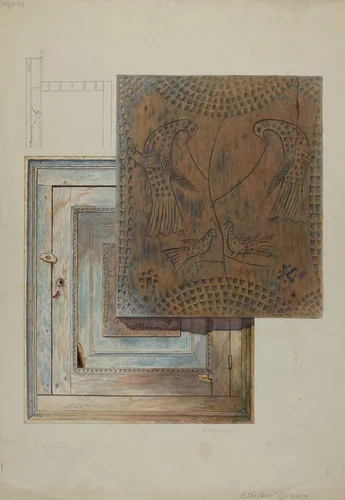 Wall Cabinet by Ethelbert Brown, index of american design, 1935-1942