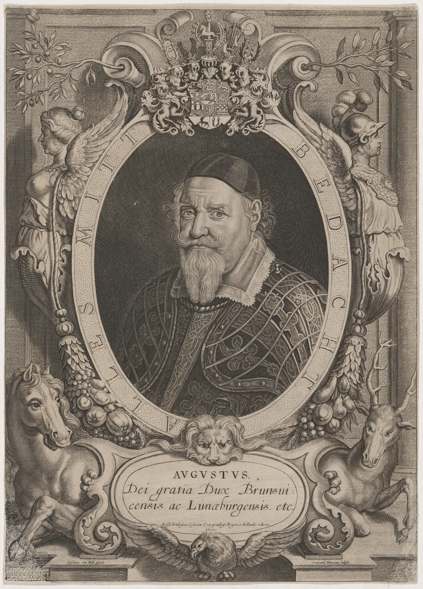 Augustus, Duke of Brunswick by Conrad Waumans; Anselmus von Hulle, print, 1652