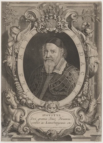 Augustus, Duke of Brunswick by Conrad Waumans; Anselmus von Hulle, print, 1652