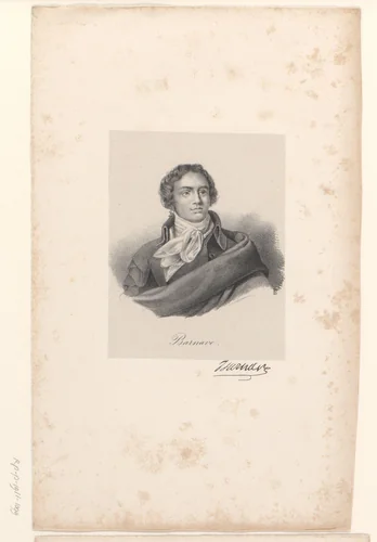 Portret van Antoine Barnave by anonymous, print, 1818-1842