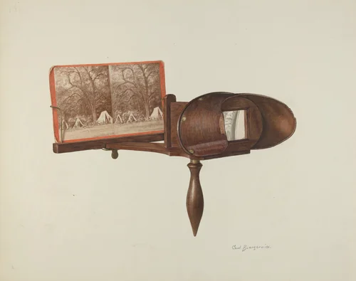Stereoscope by Carl Buergerniss, index of american design, 1940