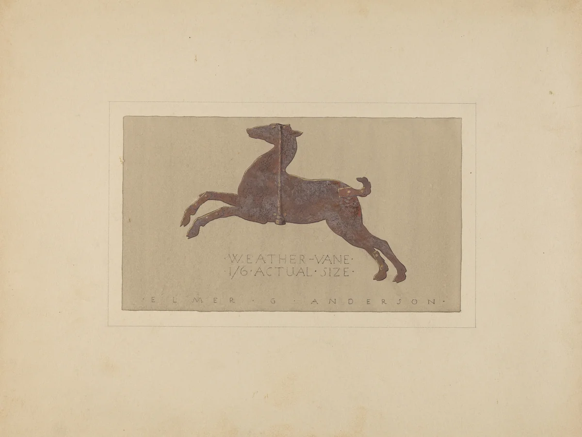 Weather Vane by Elmer G. Anderson, index of american design, 1936