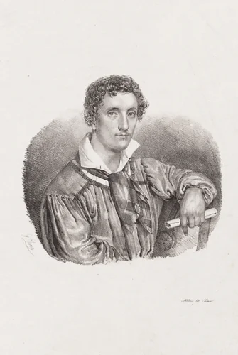 Self-Portrait by Giuseppe Elena, print, 1822-1832