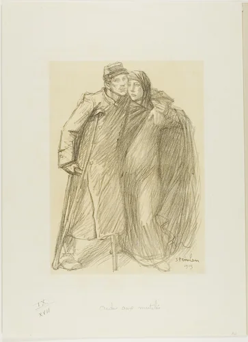 Helping the Wounded by Théophile Alexandre Steinlen, print, 1915