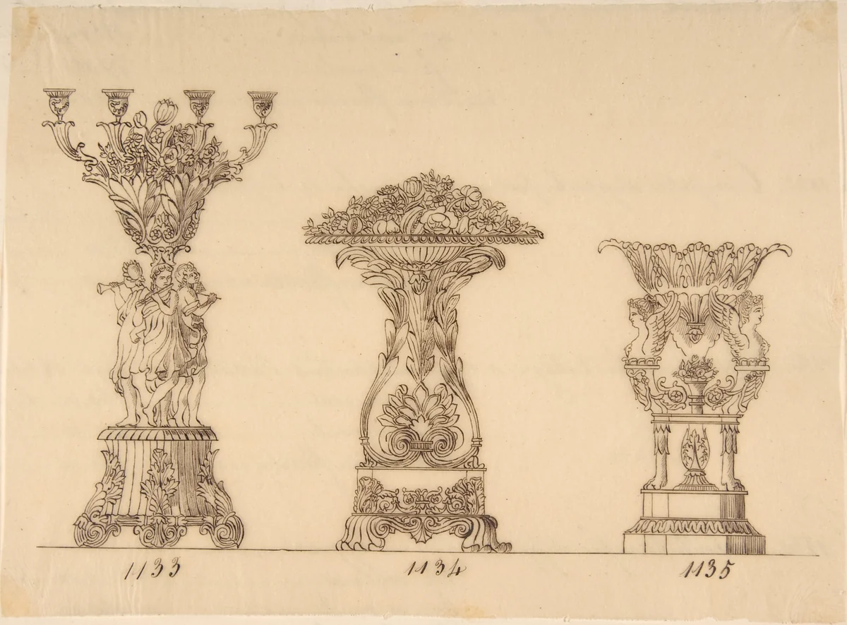 Designs for Planters by anonymous, drawing, 1800-1899