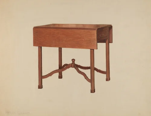 Pembroke Table by Henry Granet
Frank Wenger, index of american design, 1938