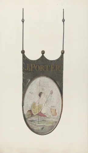 Tavern Sign: "J. Porter" by Alfred Parys, index of american design, 1939