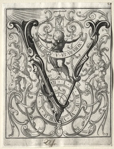 New ABC Booklet: V by Lucas Kilian, print, 1627