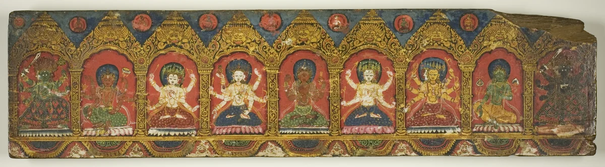 One of a Pair of Magical Charms (Dharani) Manuscript Covers by Nepal, manuscript, 1701-1800