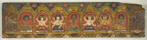 One of a Pair of Magical Charms (Dharani) Manuscript Covers by Nepal, manuscript, 1701-1800