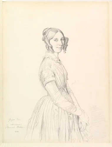 Madame Armand Bertin, née Marie-Anne-Cécile Dollfuss by Jean-Auguste-Dominique Ingres, drawing, 1843