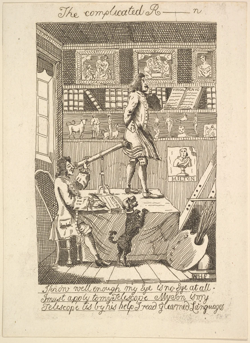 The Complicated R_____n by Richard Livesay, print, 1794
